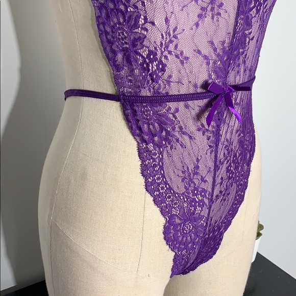 Purple lace one piece - Picture 6 of 14